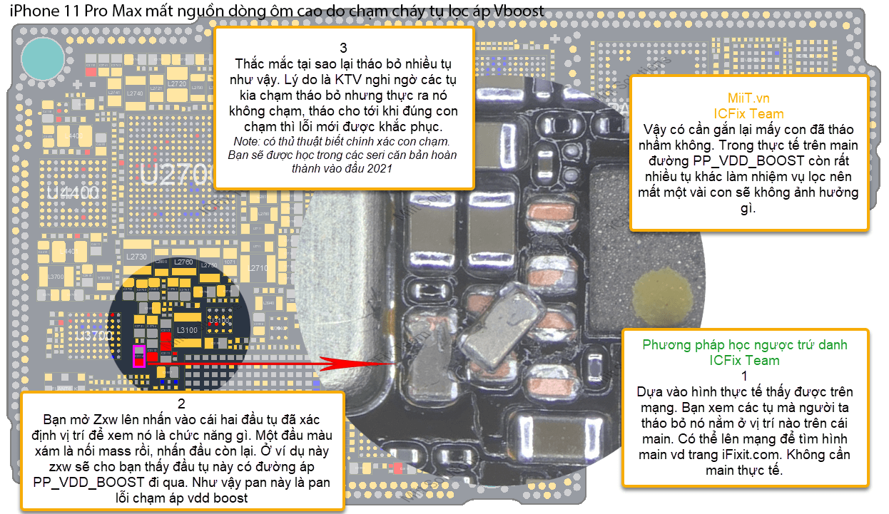 Sửa iPhone 11 Pro Max Mất Nguồn Do Áp Vboost 4 Kinh Nghiệm Sửa iPhone 11 Pro Max Mất Nguồn Do Áp Vboost