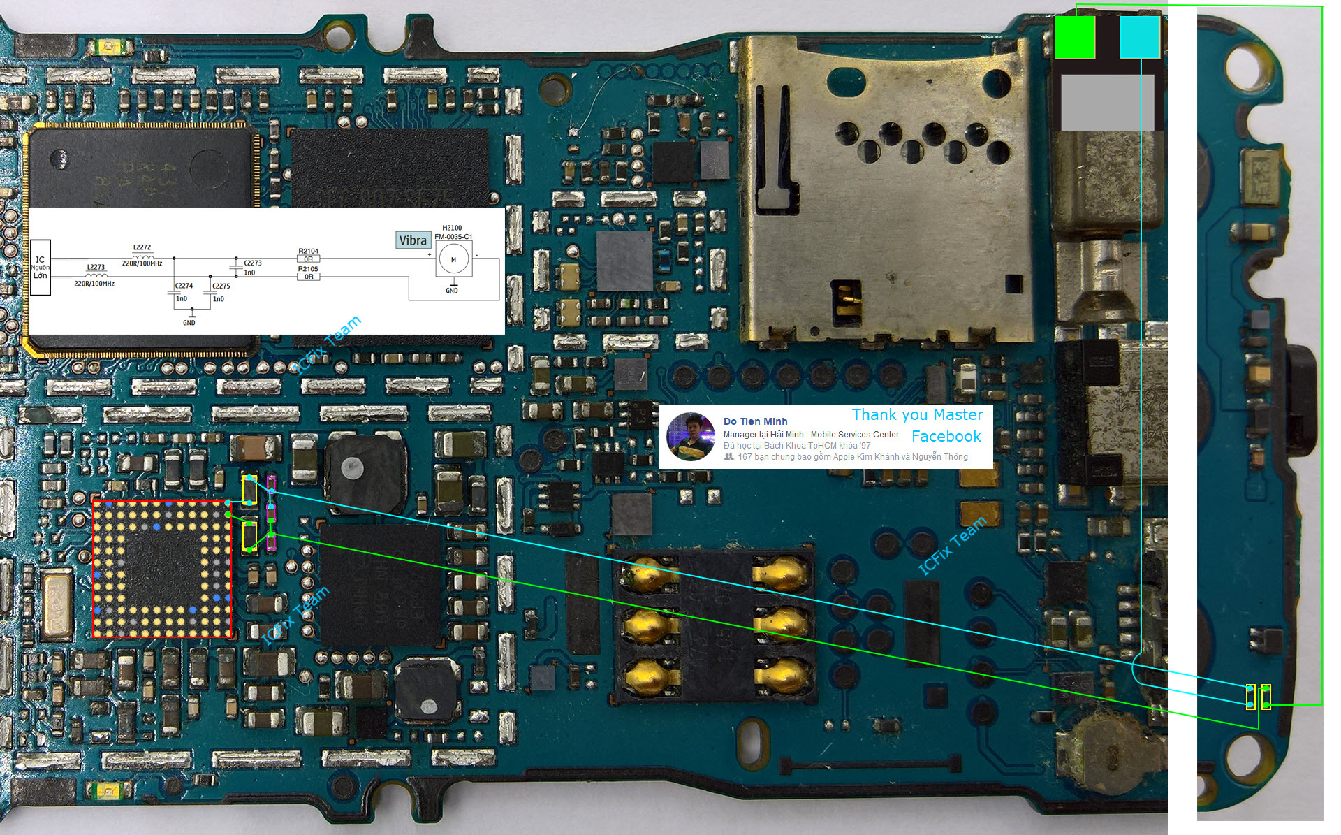 Sửa nokia 6300 không rung