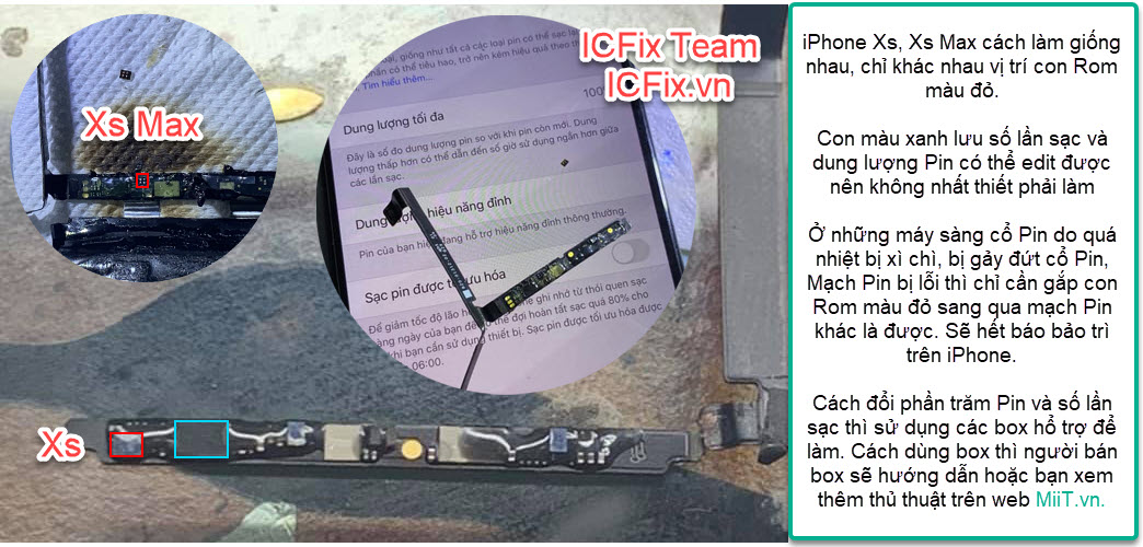 Sửa Lỗi Bảo Trì Khi Thay Pin Xs Xs Max 2 Sửa Lỗi Bảo Trì Khi Thay Pin Xs Xs Max