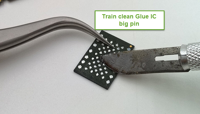 Tập đục IC chân bụng có đổ keo