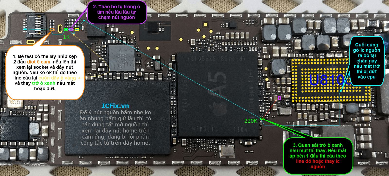 iPad Mini 1 lỗi nút nguồn 2 iPad Mini 1 lỗi nút nguồn