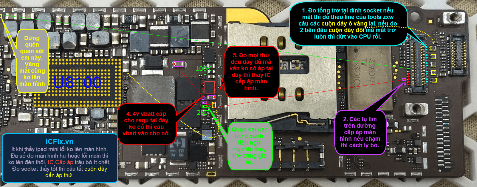 iPad Mini 1 lỗi không hiển thị màn hình 2 iPad Mini 1 lỗi không hiển thị màn hình