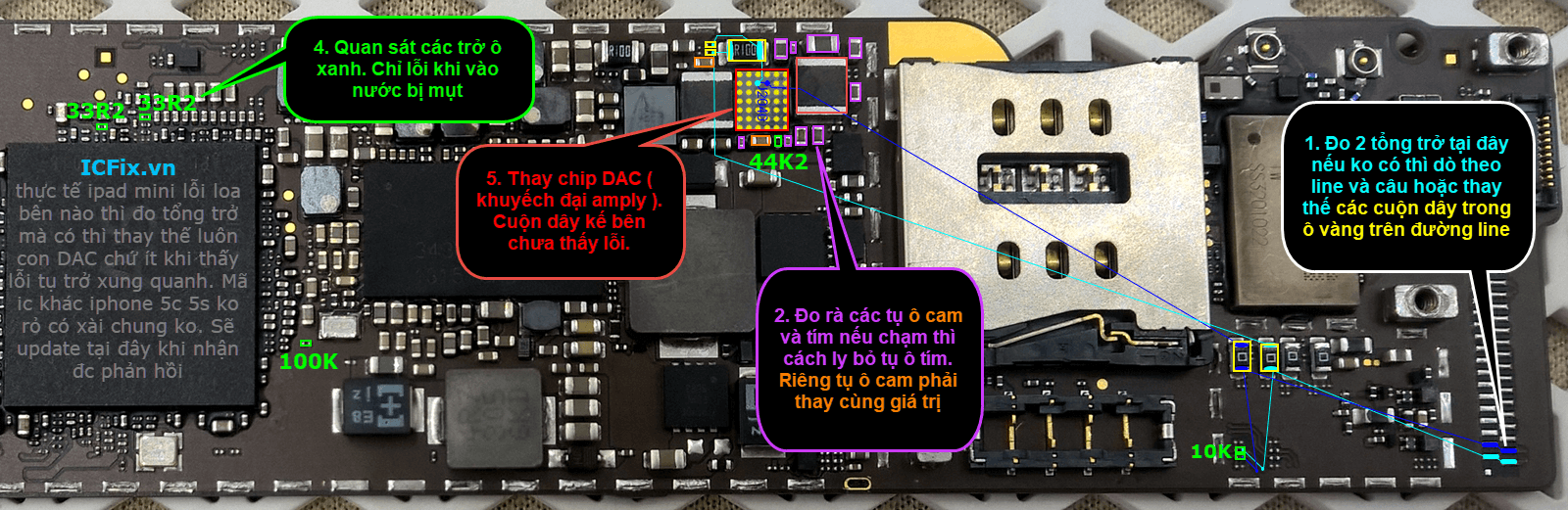 iPad Mini 1 lỗi chuông bên trái không nghe 2 iPad Mini 1 lỗi chuông bên trái không nghe
