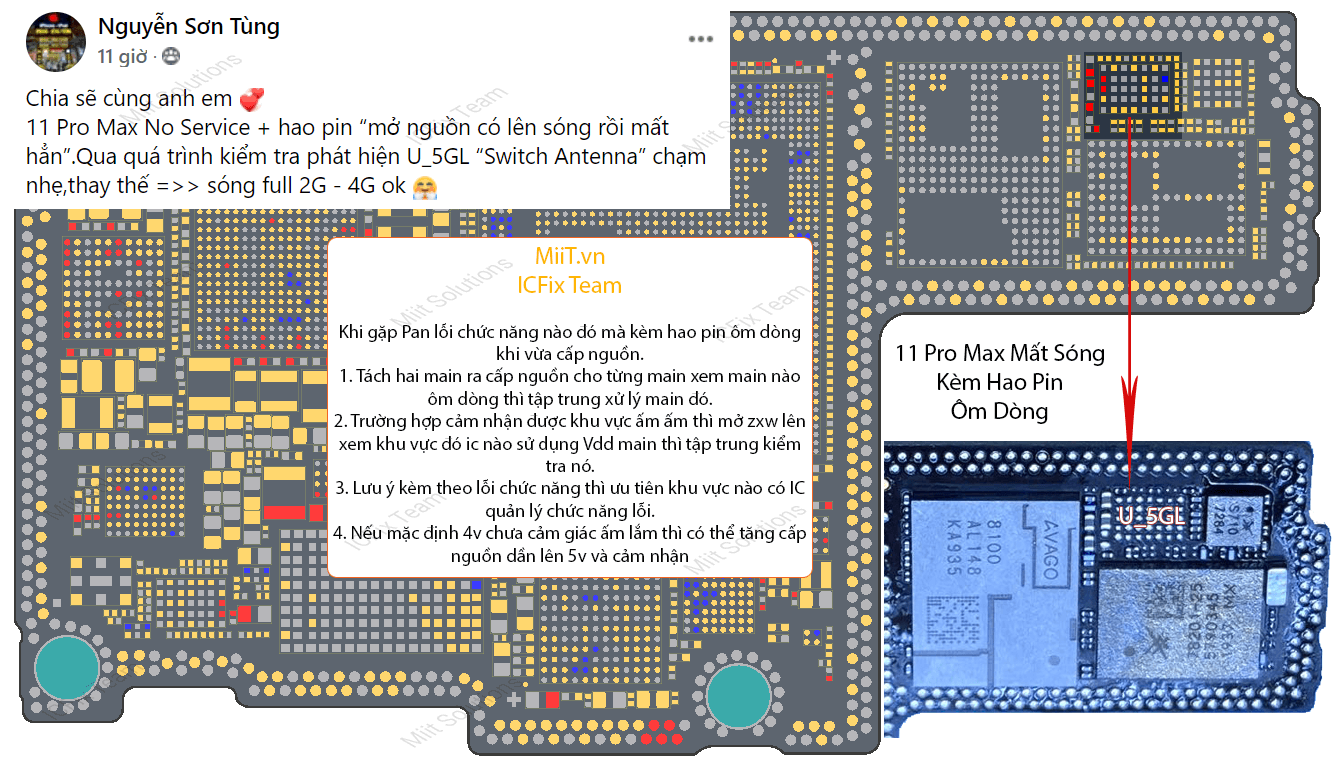 Sửa iPhone 11 Pro Max Mất Sóng 2 Kinh Nghiệm Sửa iPhone 11 Pro Max Mất Sóng