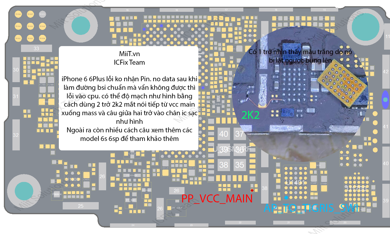 Sửa iPhone 6 Báo Pin Ảo, Pin No Data Hay Boot Máy 6 Sửa iPhone 6 Nhận Sai Pin, Boot Máy
