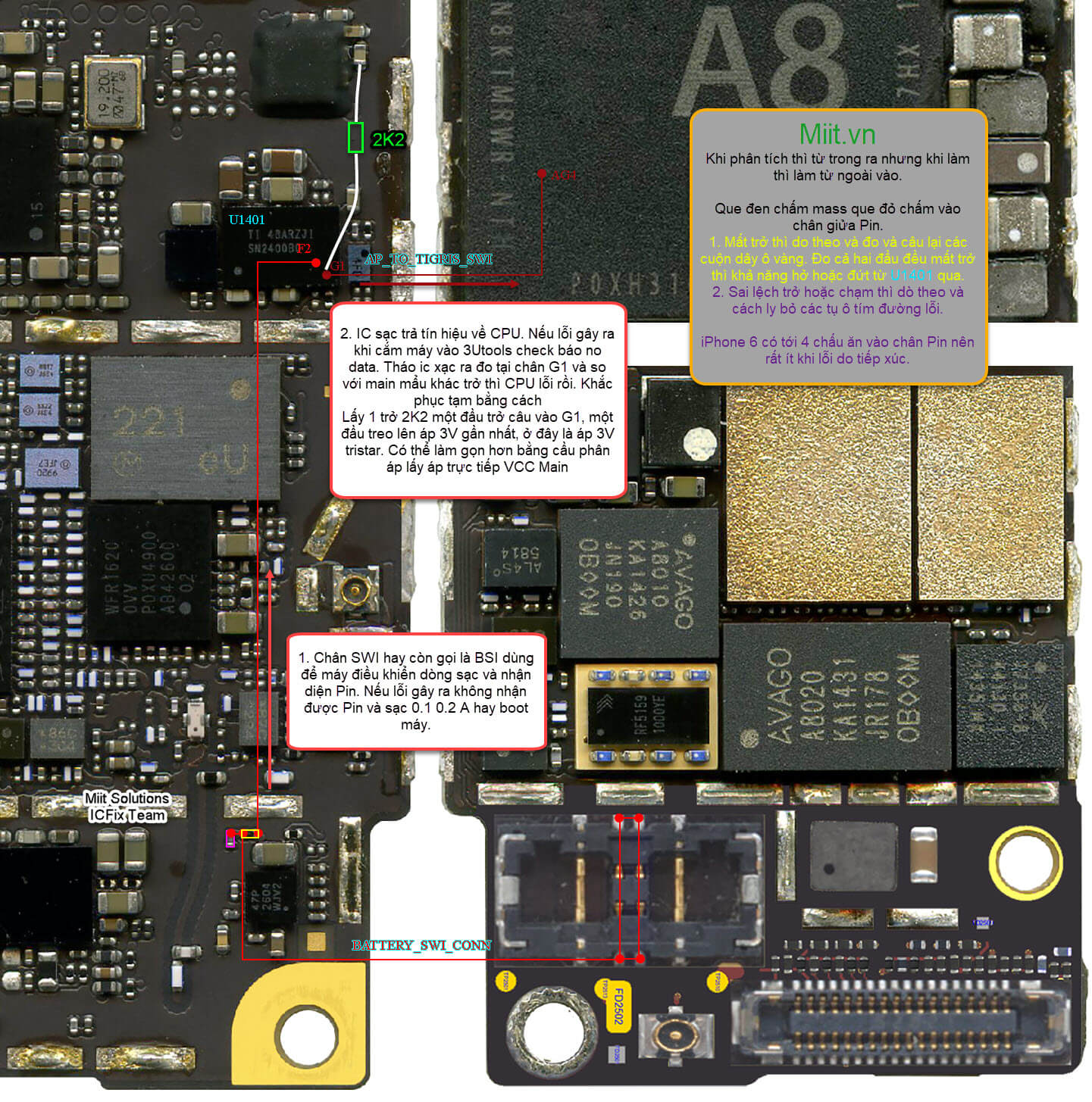 Sửa iPhone 6 Báo Pin Ảo, Pin No Data Hay Boot Máy 5 Sửa iPhone 6 Nhận Sai Pin, Boot Máy