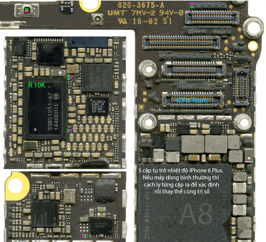 Giải Pháp Sửa iPhone 6 Plus Báo Nhiệt Độ Cao Tắt Máy 2 iPhone 6 Plus Báo Nhiệt Độ
