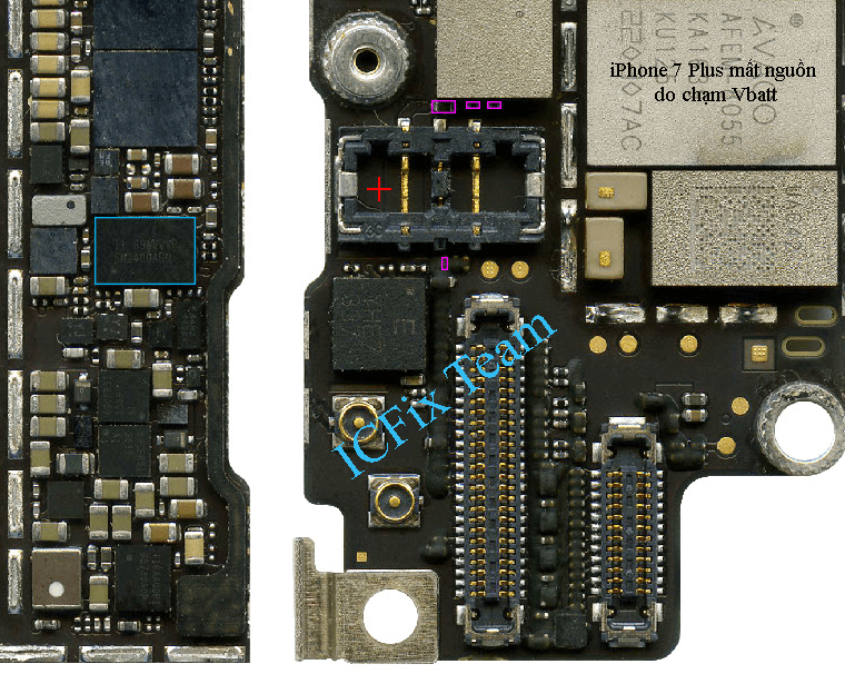 Giải Pháp Sửa iPhone 7 Plus Chạm Vbatt 3 iPhone 7 Plus Chạm Vbatt