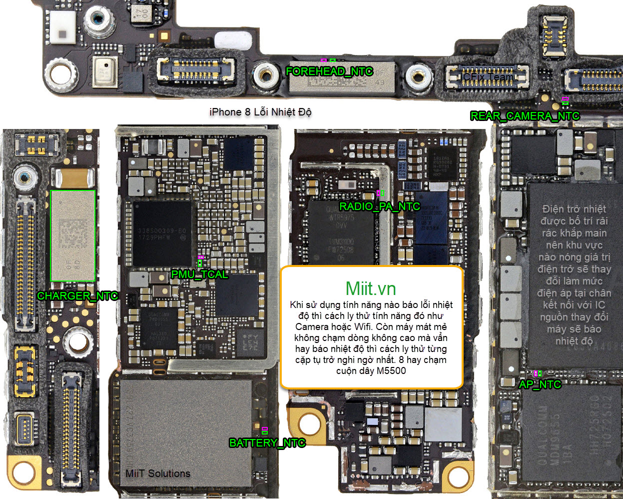 Sửa iPhone 8 Báo Nhiệt Độ Cao 2 Sửa iPhone 8 Báo Nhiệt Độ Cao Tắt Máy