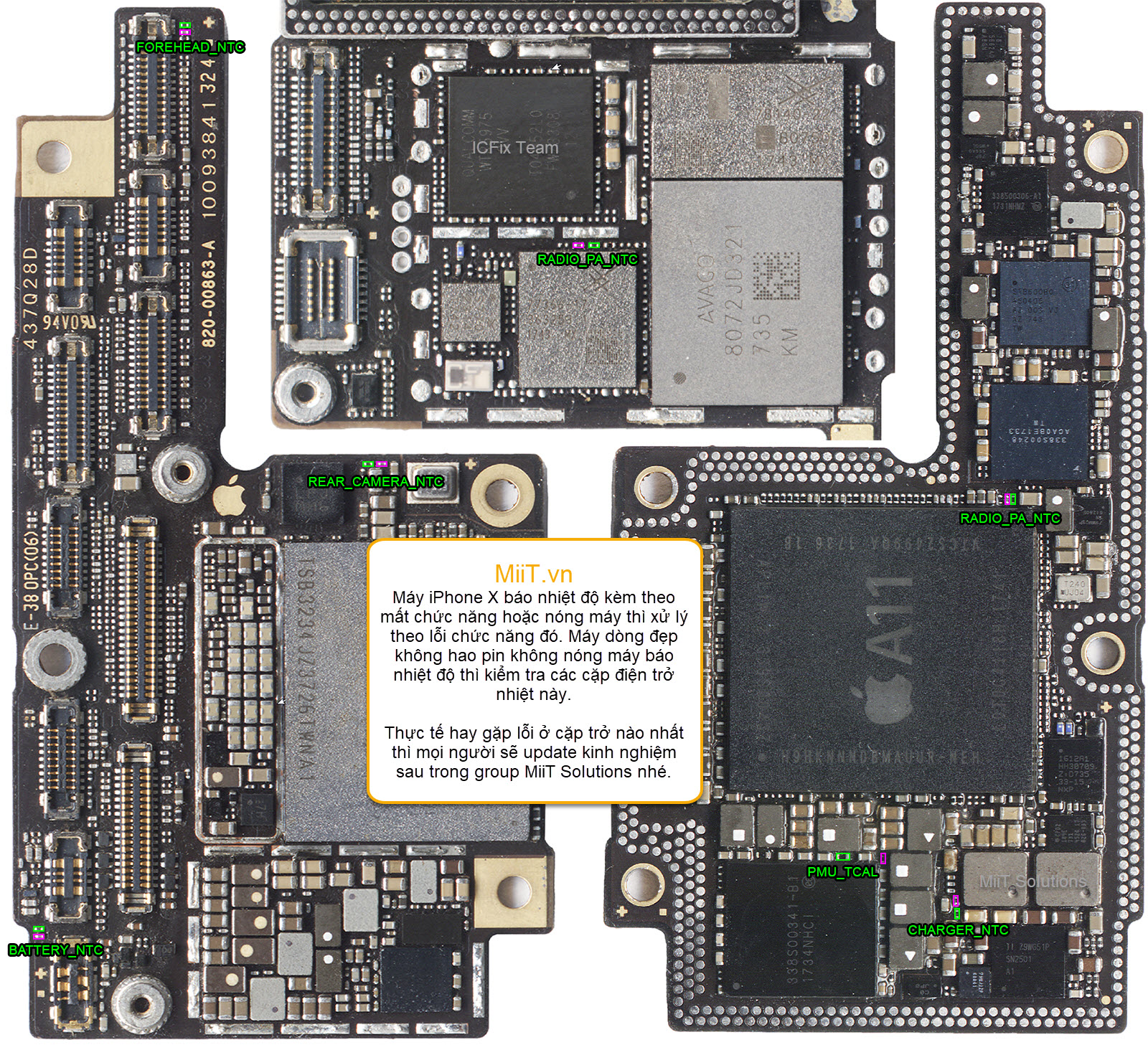 Sửa iPhone X Báo Nhiệt Độ Cao Tắt Máy 2 Sửa iPhone X Báo Nhiệt Độ Cao Tắt Máy