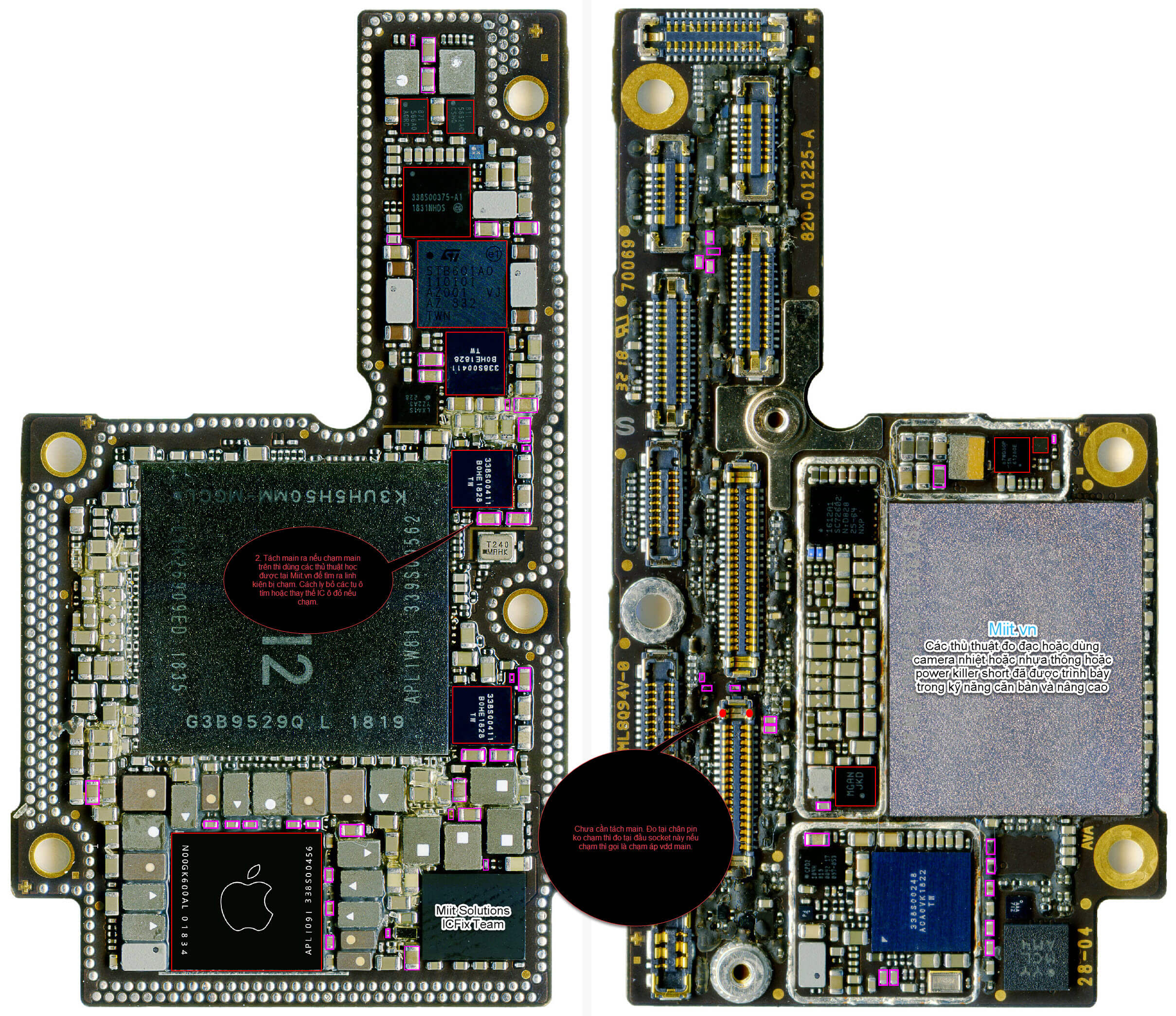 5 Cách Sửa iPhone Xs Max Mất Nguồn 10 iPhone Xs Max Mất Nguồn Do Chạm VDD Main