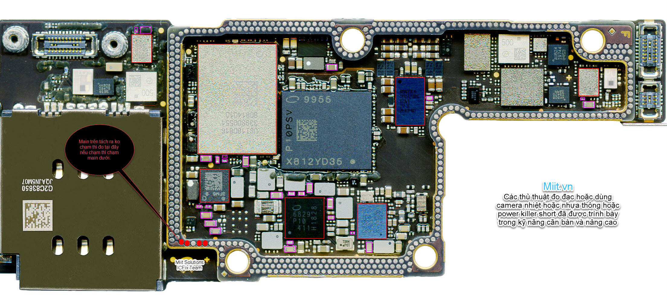 5 Cách Sửa iPhone Xs Max Mất Nguồn 11 iPhone Xs Max Mất Nguồn Do Chạm VDD Main