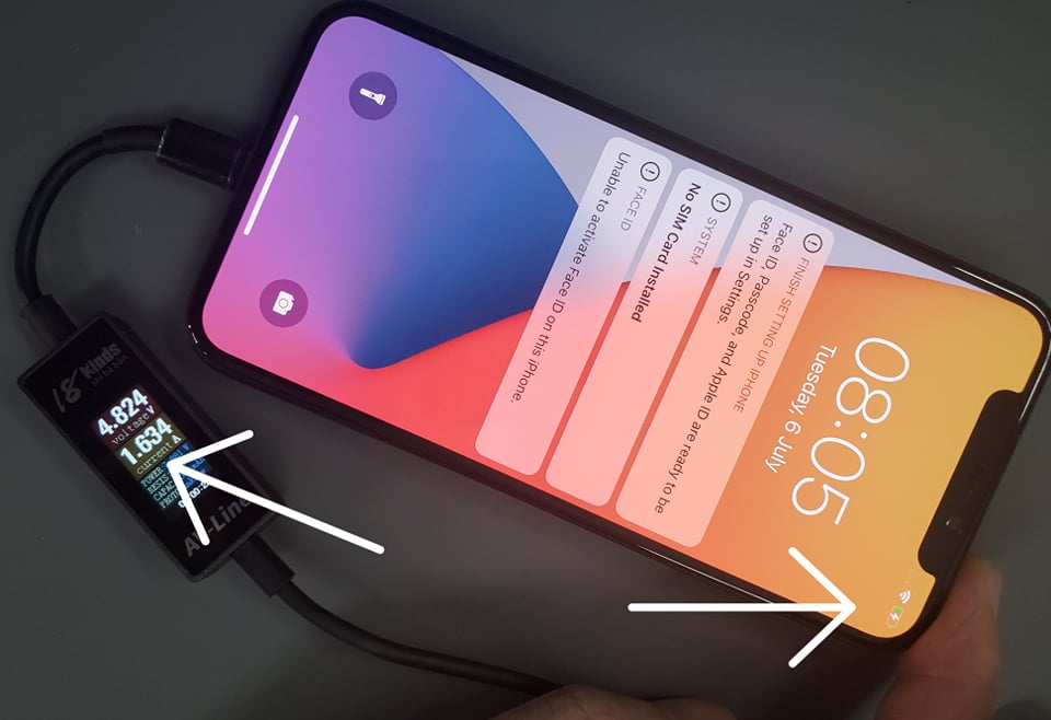 Sửa iPhone X Báo Sạc Nhưng Sạc Không Vào Lâu Vào Pin 5 iPhone X lổi sạc