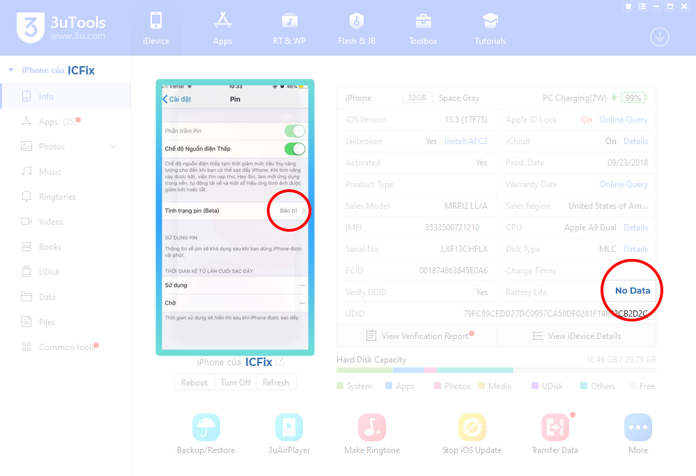 Kiểm Tra Tình Trạng Pin iPhone X
